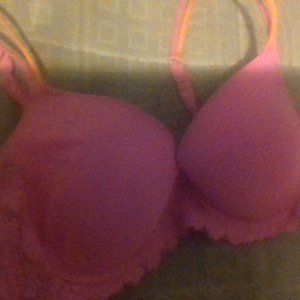 hot pink bra